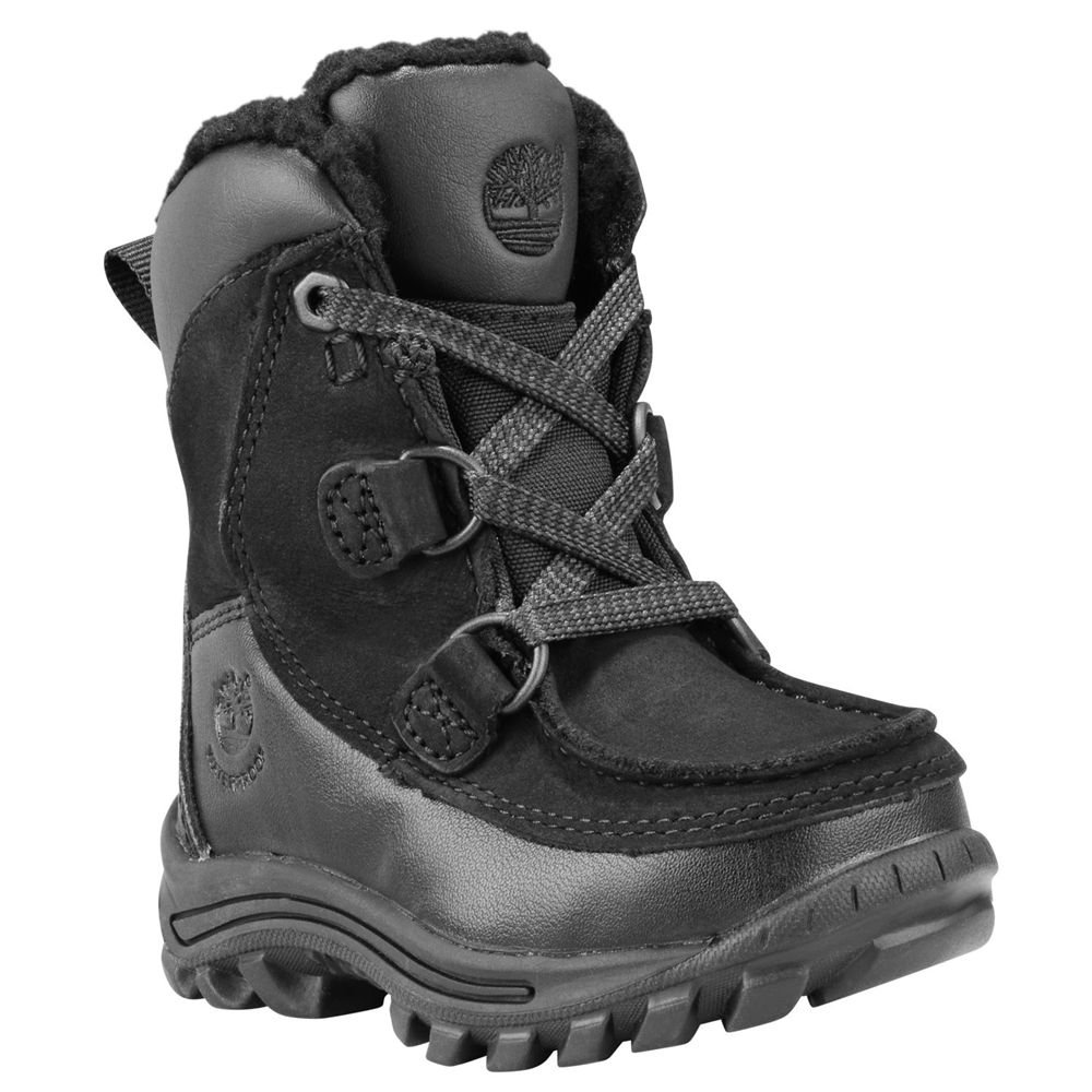 Timberland Kids Snow Boots Toddler Chillberg Waterproof - Black - India NY2680314